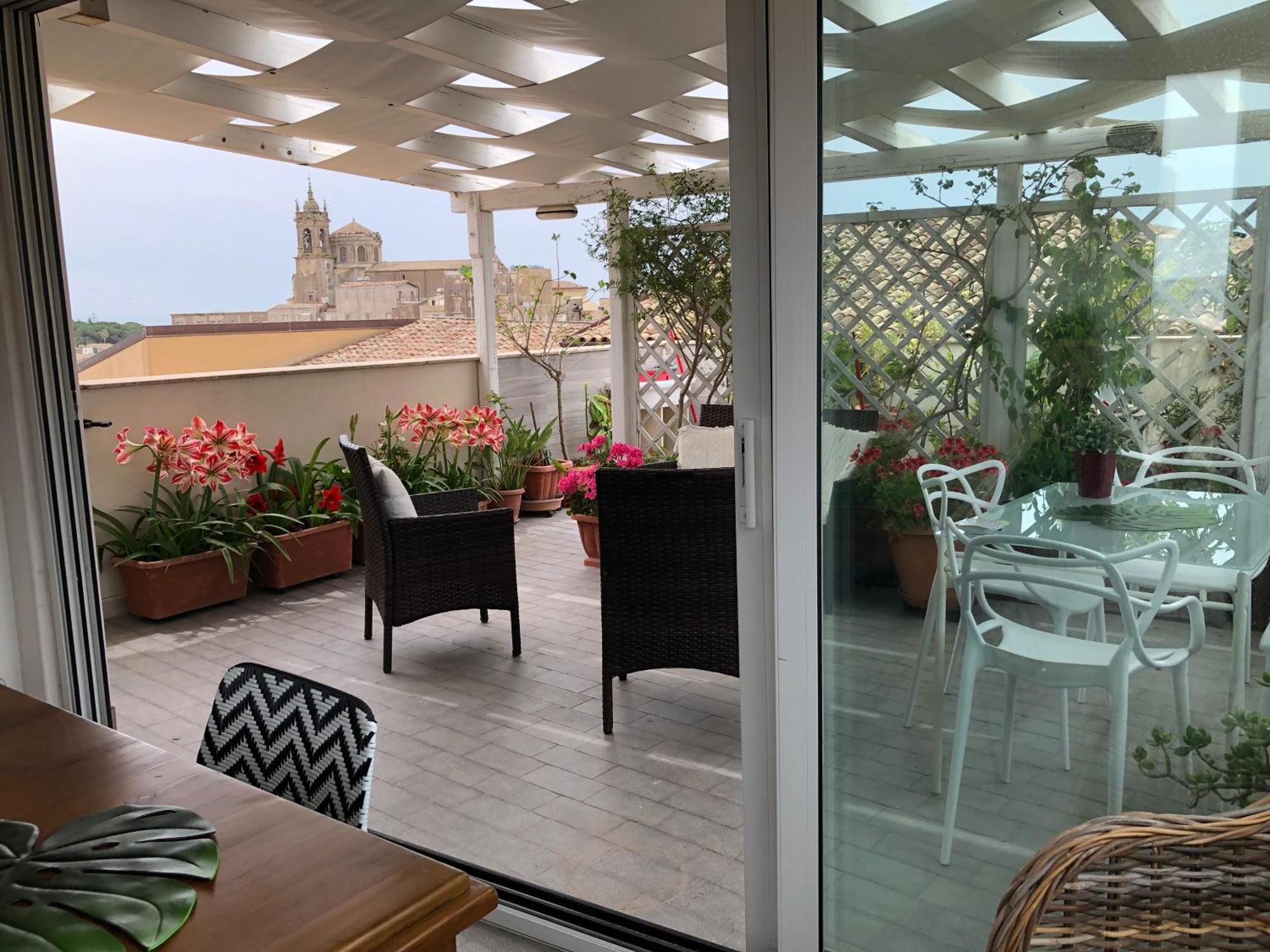 Ferienwohnung Attico Da Rosa Con Vista Spettacolare A 360 Gradi Caltagirone Exterior foto